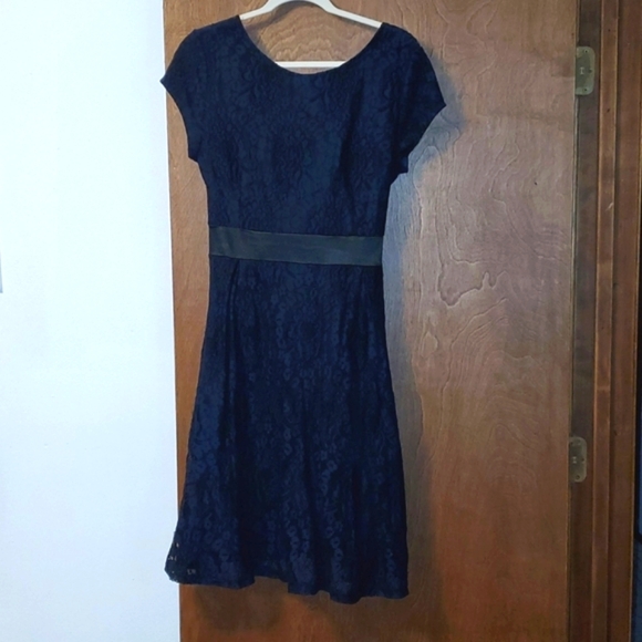Miusol Dresses & Skirts - Navy and Black Lace Dress